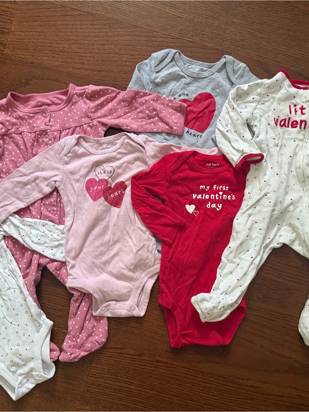 Carter's Valentine Set of Baby One-Piece Bodysuits and Pajamas